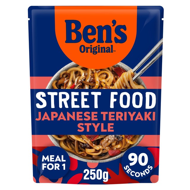 Ben's Original Japanese Teriyaki Style Microwave Noodles 250g - British product
