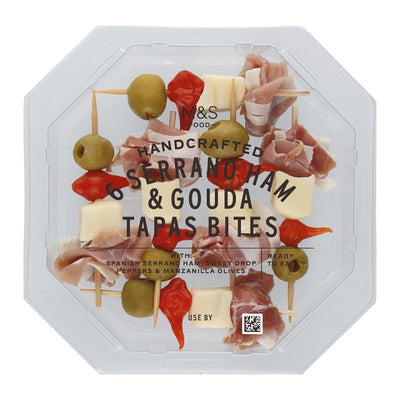 M&S Serrano Ham & Gouda Tapas Bites 80g 6 Pack