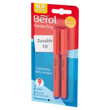 Berol Handwriting Pens Blue Ink Washable 2 Pack - British product