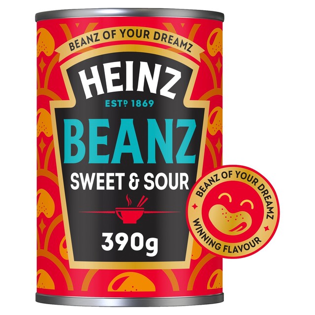 Heinz sweet and sour baked beans 390g, UK version