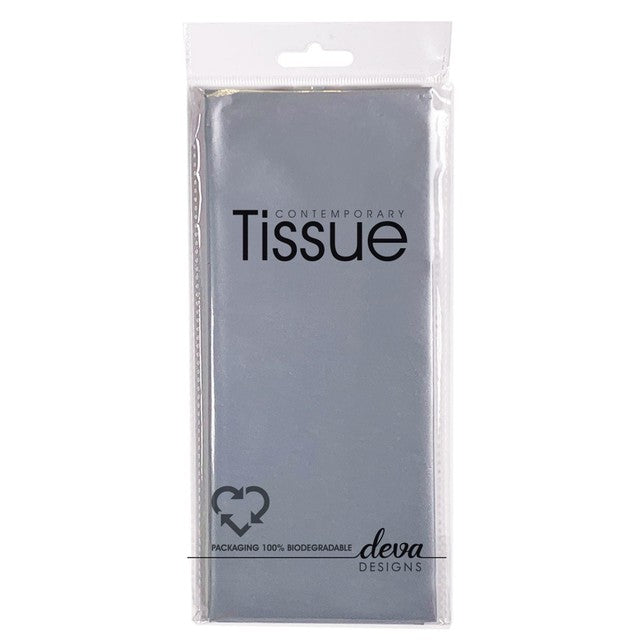 Deva Designs silver tissue paper 4 sheets (British brand)
