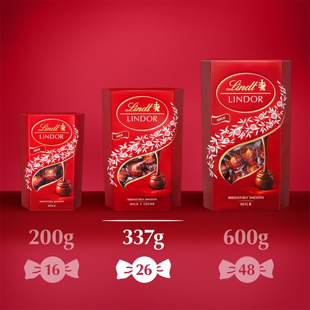 Lindt Lindor Milk Chocolate Truffles 337g, UK version