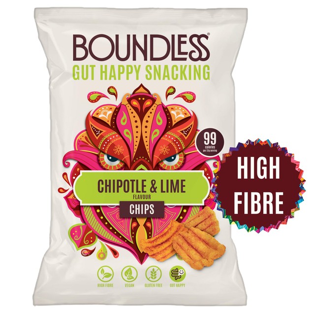 Boundless Chipotle & Lime snack chips 80g - British product