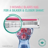 BIC Click Soleil Sensitive women's razor bundle with 10 refills - British product