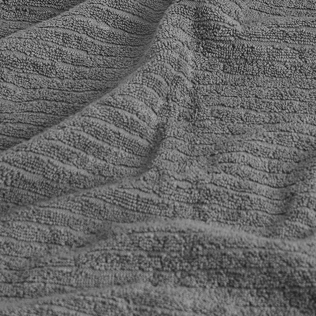 M&S Cotton Quick Dry Face Towels Charcoal Pack of 2, imported from the UK