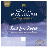 Castle MacLellan duck liver parfait with mandarin marmalade and port, imported from the UK