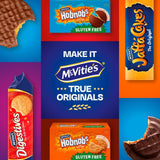 McVitie's Gluten Free Hobnobs Milk Chocolate Biscuits 150g, imported from the UK
