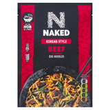 Naked Korean Beef stir fry noodles 100g, imported from the UK