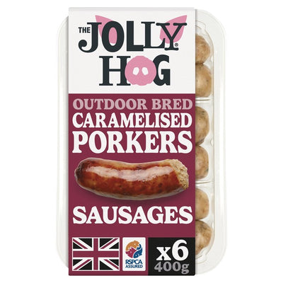 M&S Jolly Hog Pork & Caramelised Onion Sausages 400g- Buy online at McGrocer