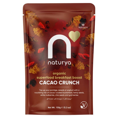 Naturya كاكاو عضوي مقرمش لتعزيز الإفطار 150 جرام