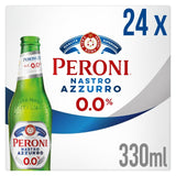 Peroni Nastro Azzurro 0% alcohol-free lager bottles 24x330ml, UK version