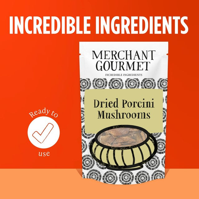 Merchant Gourmet dried porcini mushrooms 30g, imported from the UK