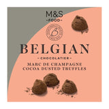 M&S Belgian Marc de Champagne chocolate truffles 260g, imported from the UK