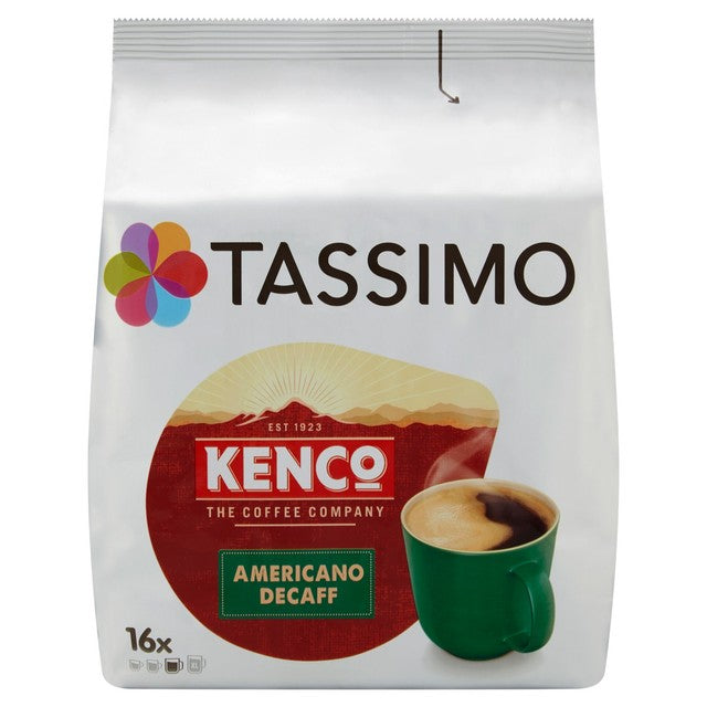 Tassimo Kenco Americano Decaf coffee pods 16 pods (British brand)