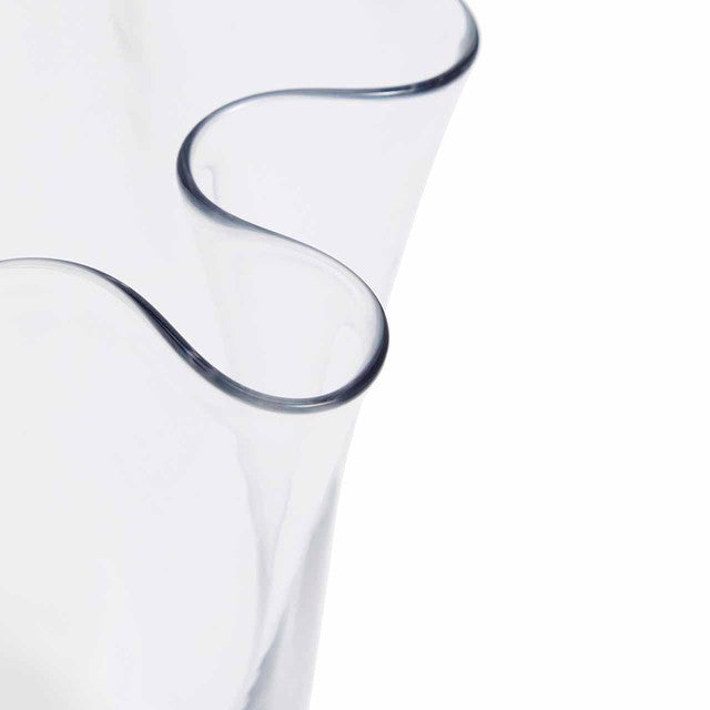 M&S medium clear handkerchief glass vase, imported from the UK