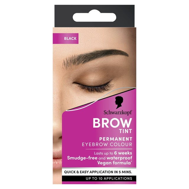 Schwarzkopf brow tint black eyebrow dye 17ml (British brand)