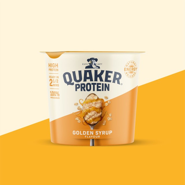 Quaker golden syrup porridge pot 63g, imported from the UK