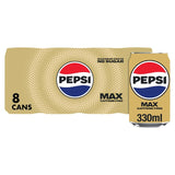 Pepsi caffeine-free sugar-free cola soft drink multipack 8x330ml, imported from the UK