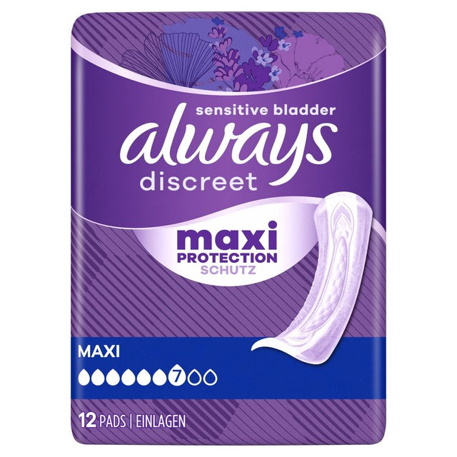 Always Incontinence Pads Ultimate Day 12 Pack - British product