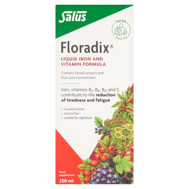 Floradix liquid iron supplement 250ml - British product