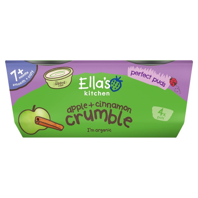 Ella's Kitchen apple cinnamon baby dessert pot 4x80g - British product
