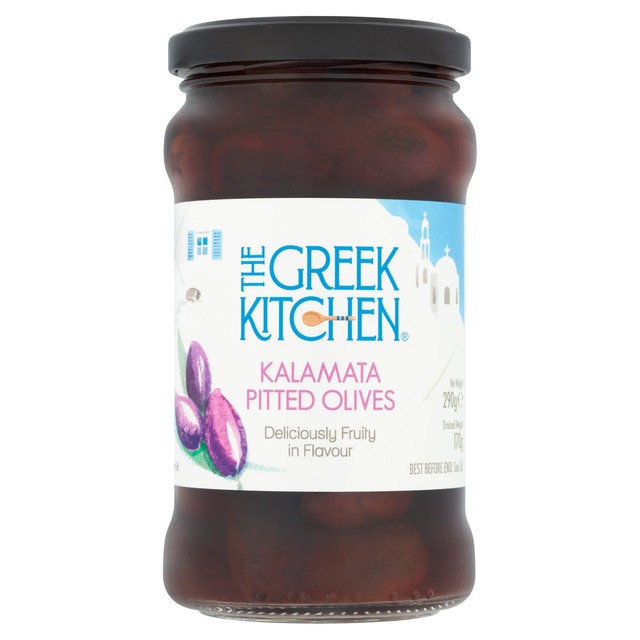 Olive Branch Kalamata pitted olives 290g, imported from the UK