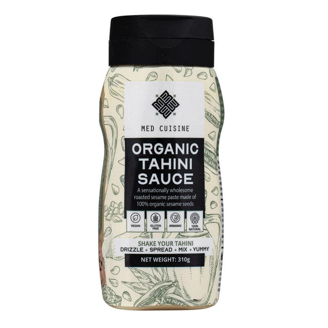 Med Cuisine Organic Tahini Sauce 310g, imported from the UK