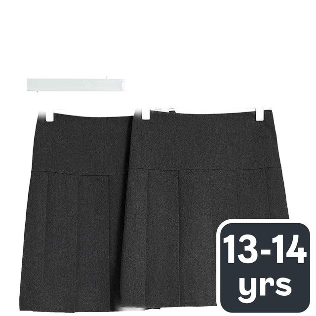 M&S grey pleated school skirt 13-14 years, imported from the UK