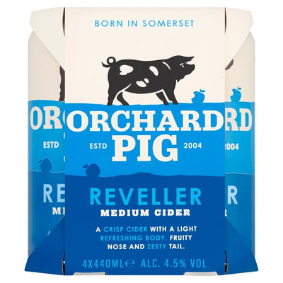 M&S Orchard Pig Reveller Apple Cider 440ml Cans- Buy online at McGrocer
