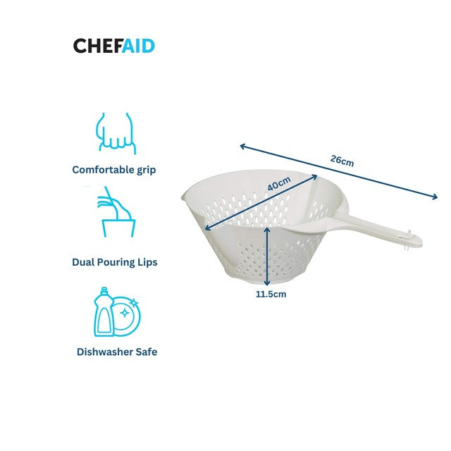 Chef Aid plastic colander 23cm - British product
