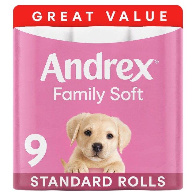 Andrex Family Soft toilet roll 9 rolls - British product