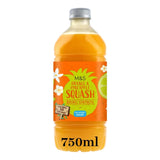 M&S orange and pineapple double strength squash 750ml, imported from the UK