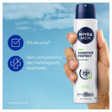 NIVEA MEN Sensitive Protect Anti-Perspirant Spray 250ml, imported from the UK