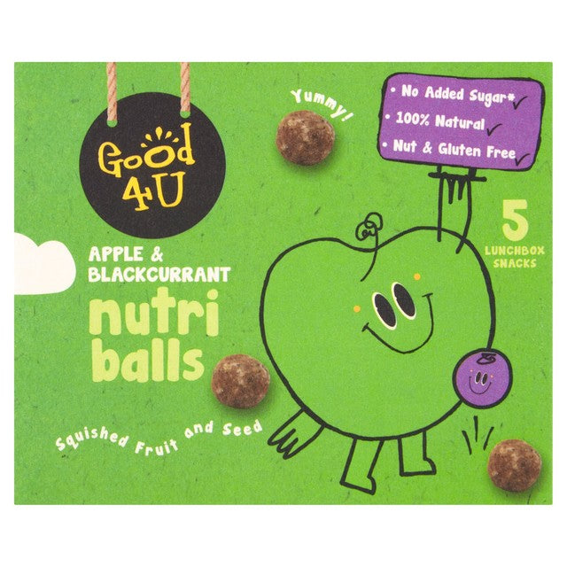 Good4U Nutri Balls Apple and Blackcurrant 5 x 20g multipack, UK version
