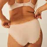 Stripe & Stare knicker three pack Sand XS (British brand)