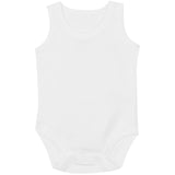 M&S baby cotton sleeveless bodysuits white 0-3 months, imported from the UK