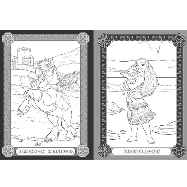 Igloo Books Disney Princess colouring book with stickers (British brand)