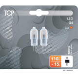 TCP LED G4 15W light bulbs pack of 2 (British brand)