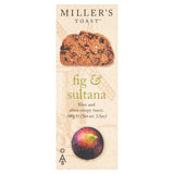 Miller's Toast Fig & Sultana crackers 100g, imported from the UK