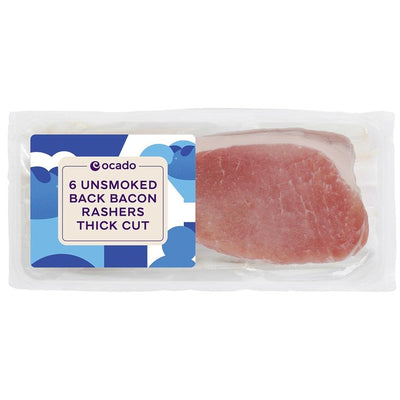 M&S Ocado 6 Røkt Bacon Skiver Tykk Kutt 300g- Kjøp online hos McGrocer