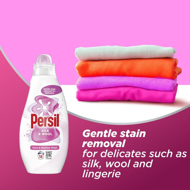 Persil Silk and Wool washing liquid 700ml, imported from the UK