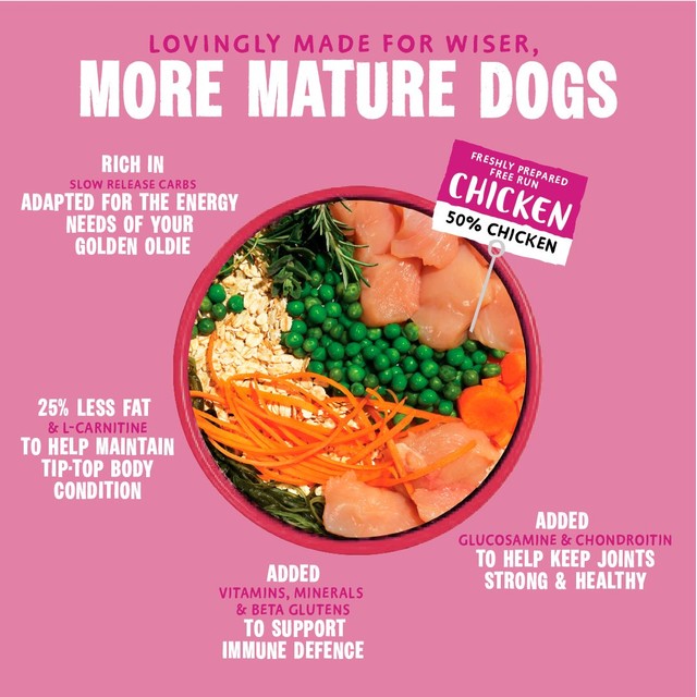 Barking Heads Golden Years dry dog food 2kg - British product