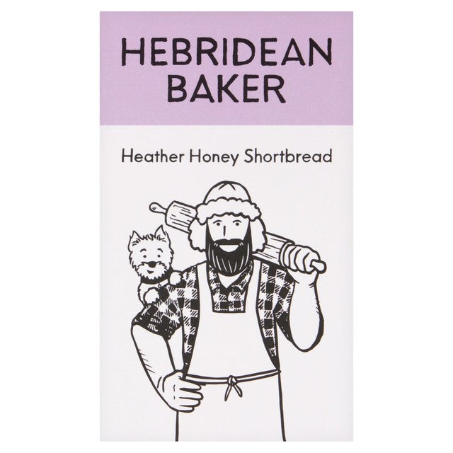 Hebridean Bakery heather honey shortbread biscuits 150g, UK version