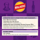 Walkers Worcester sauce flavour crisps 6x25g (British brand)