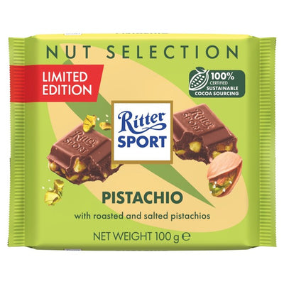 M&S Ritter Sport Pistasj Melkesjokoladebar 100g - Kjøp online hos McGrocer