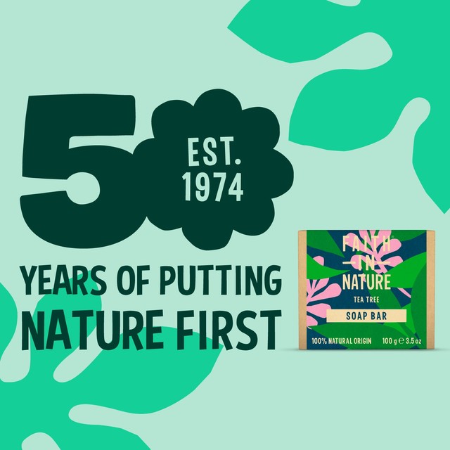Faith in Nature tea tree soap bar 100g - British product