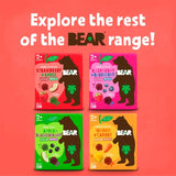 Bear Paws Apple Blackcurrant fruit snacks multipack - British product