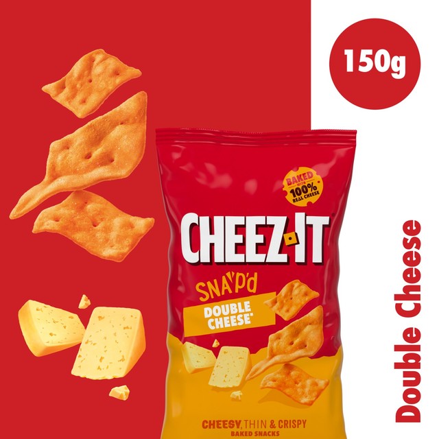 Cheez-it Double Cheese baked snacks 150g - British product