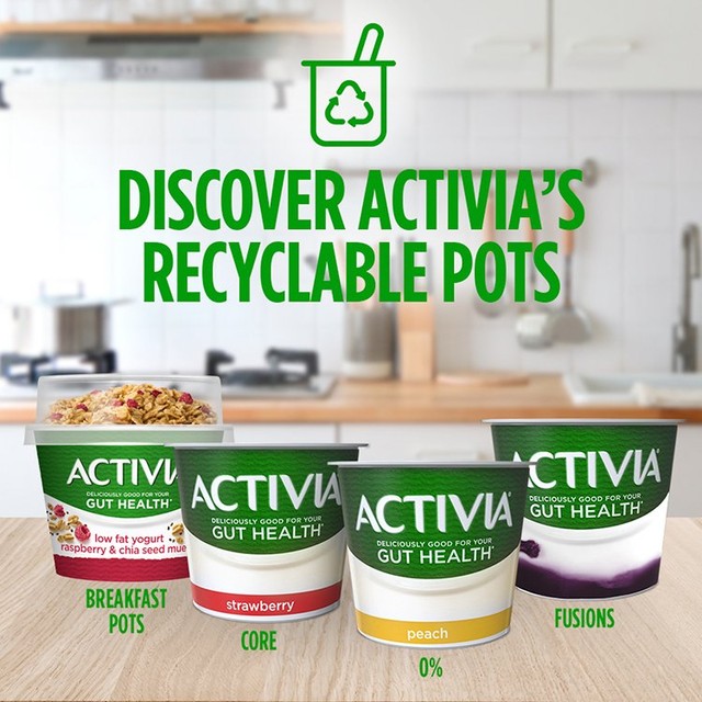 Activia Blueberry Acai fruit yogurt 4 x 120g - British product