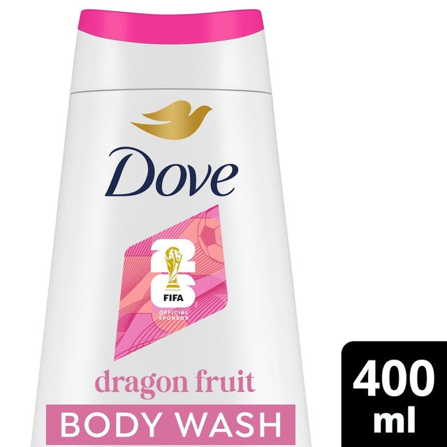Dove Advanced Replenishing Body Wash with dragon fruit and coconut cream, imported from the UK